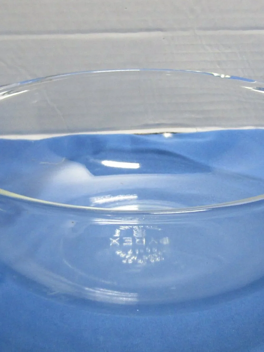 VTG Pyrex Casserole Dish Clear Glass Round 023 1- 1/2 QT Ovenware Made In USA